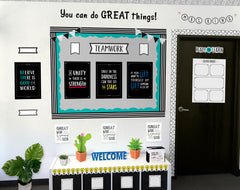 Core Decor Doodle Lightbulbs Border-Borders-Tools 4 Teaching-Classroom Decor and More