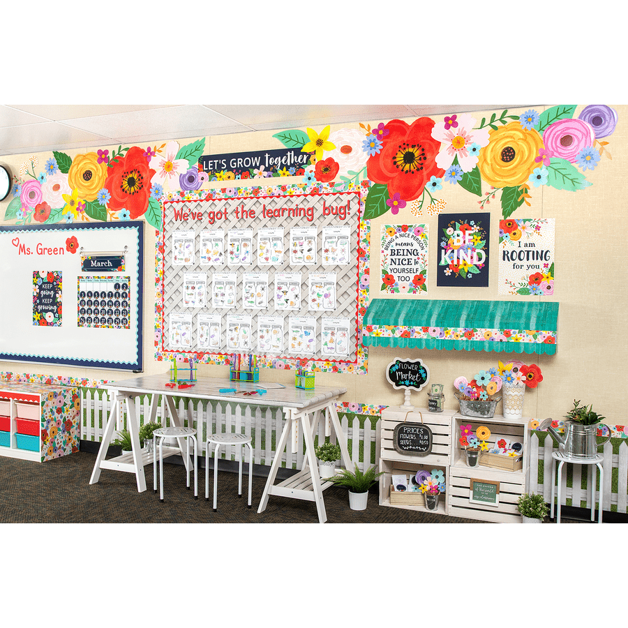 Wildflowers Bulletin Board-Bulletin Board Sets-Tools 4 Teaching-Classroom Decor and More