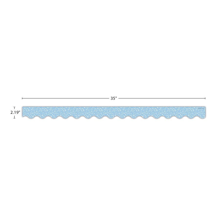 Composition Blue Scalloped Border Trim-Borders-Tools 4 Teaching-Classroom Decor and More