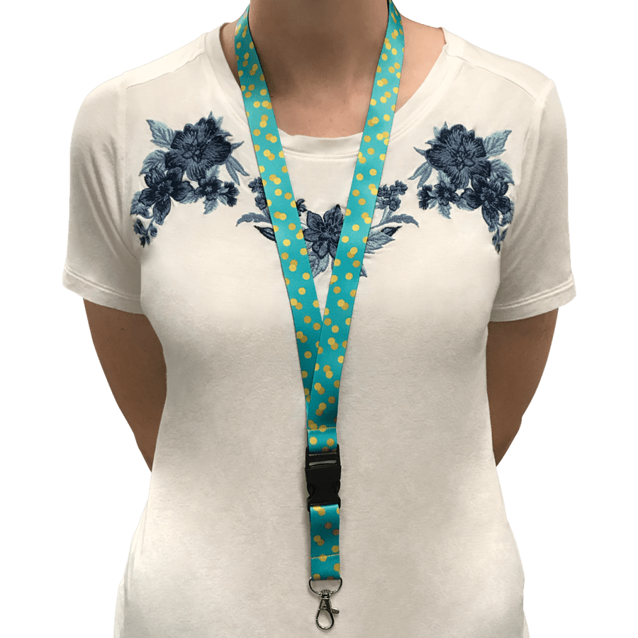 Colorful Paw Prints Lanyard-Badges-Tools 4 Teaching-Classroom Decor and More