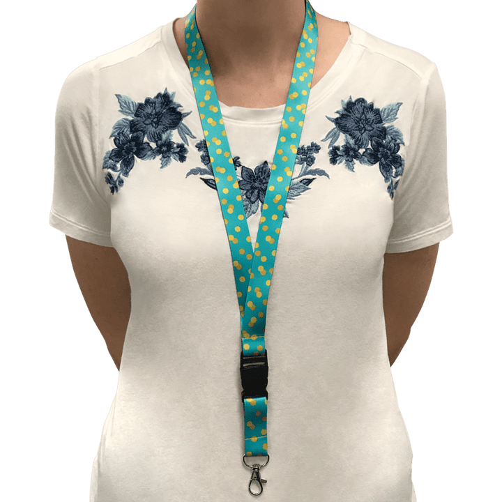 Colorful Paw Prints Lanyard-Badges-Tools 4 Teaching-Classroom Decor and More