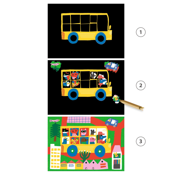 Learning about Vehicles Scratch Cards Activity-Craft Activity-Tools 4 Teaching-Classroom Decor and More