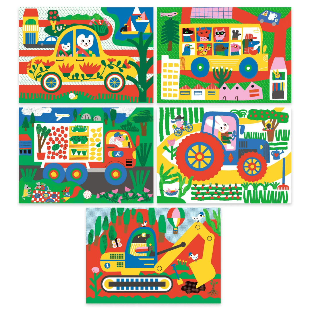 Learning about Vehicles Scratch Cards Activity-Craft Activity-Tools 4 Teaching-Classroom Decor and More