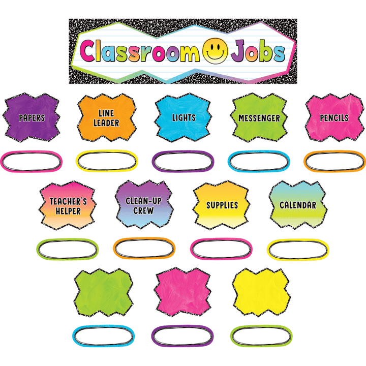 Brights 4Ever Classroom Jobs Mini Bulletin Board-Bulletin Board Sets-Tools 4 Teaching-Classroom Decor and More