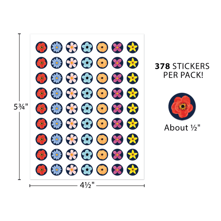 Wildflowers Mini Stickers-Stickers-Tools 4 Teaching-Classroom Decor and More