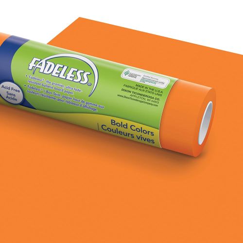 Fadeless® Bulletin Board Art Paper 47.25" X 50' - Orange-Bulletin Board Paper - Fadeless-Tools 4 Teaching-Classroom Decor and More
