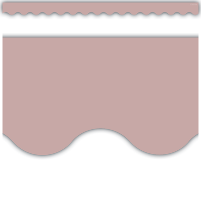 Scalloped Border Trim: Light Mauve-Borders-Tools 4 Teaching-Classroom Decor and More
