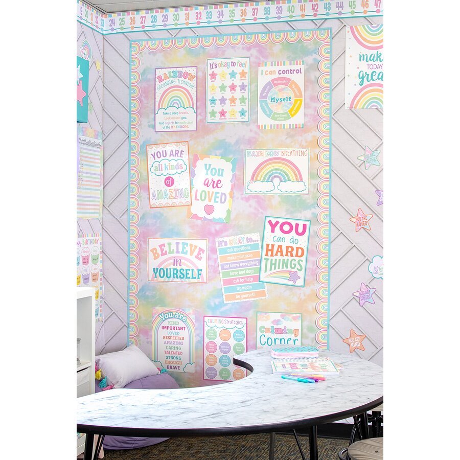 Better Than Paper® Bulletin Board Roll: Tie-Dye-Bulletin Board Paper - Better Than Paper-Tools 4 Teaching-Classroom Decor and More
