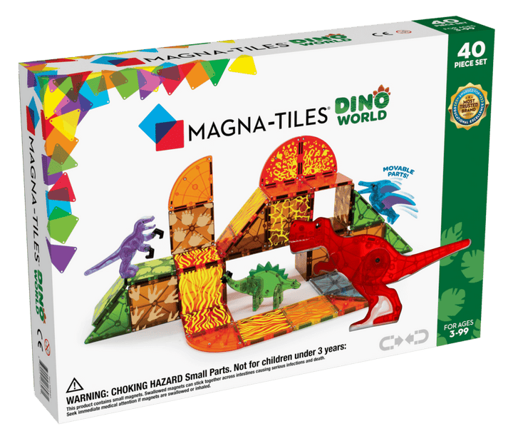 Magna-Tiles® Dino World 40-Piece Set-Magnatiles-Tools 4 Teaching-Classroom Decor and More