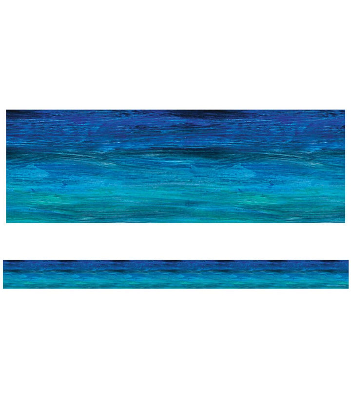 The World of Eric Carle Shades of Blue Straight Bulletin Board Borders-Borders-Tools 4 Teaching-Classroom Decor and More