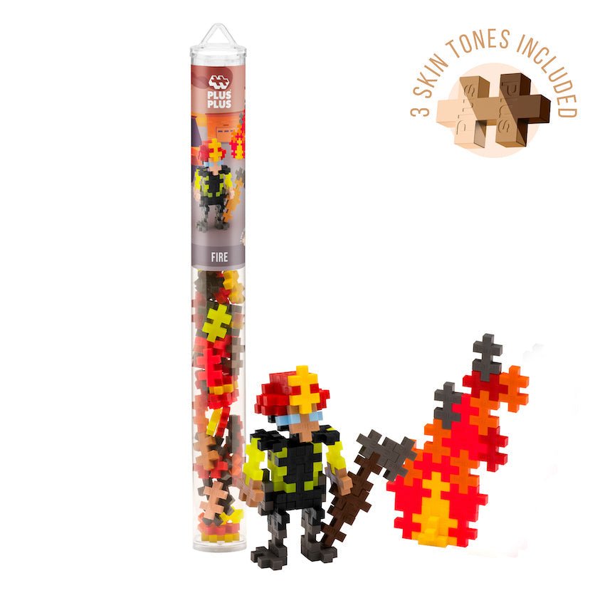 PLUS PLUS® Tube - 70 PC - Everyday Heroes - Fire-Plus Plus-Tools 4 Teaching-Classroom Decor and More