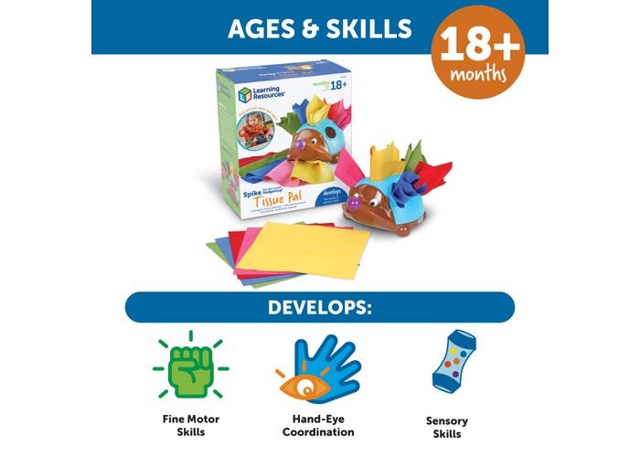 Spike the Fine Motor Hedgehog® Tissue Pal™-Fine Motor-Tools 4 Teaching-Classroom Decor and More