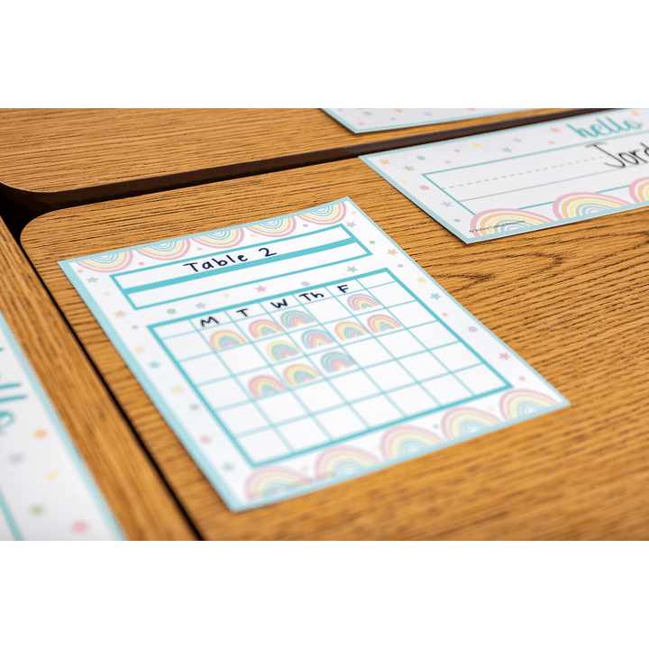 Pastel Pop Rainbows Mini Stickers-Stickers-Tools 4 Teaching-Classroom Decor and More