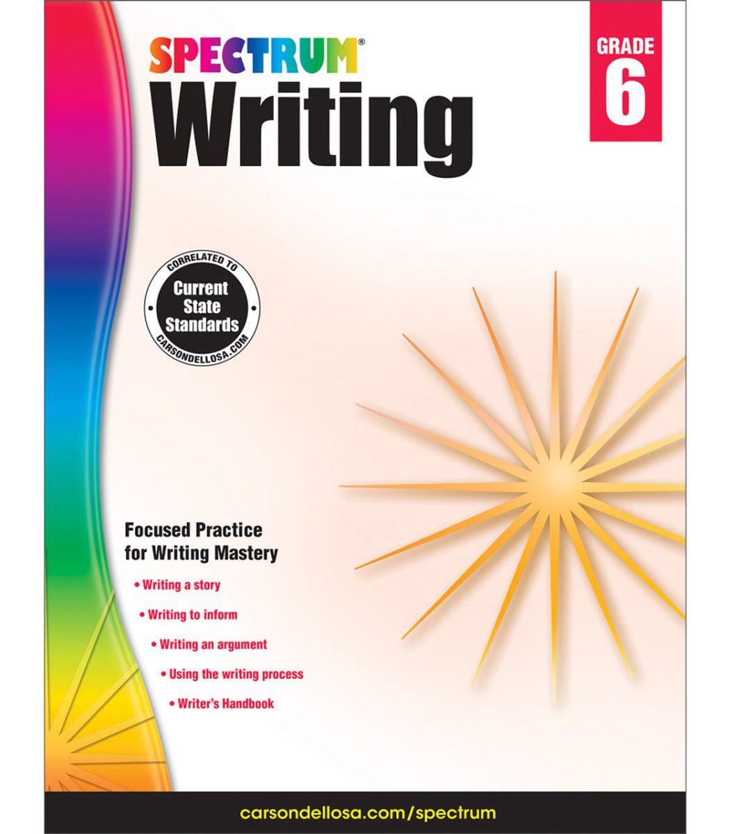 Spectrum Writing Workbook Paperback-ELA Books-Tools 4 Teaching-Classroom Decor and More