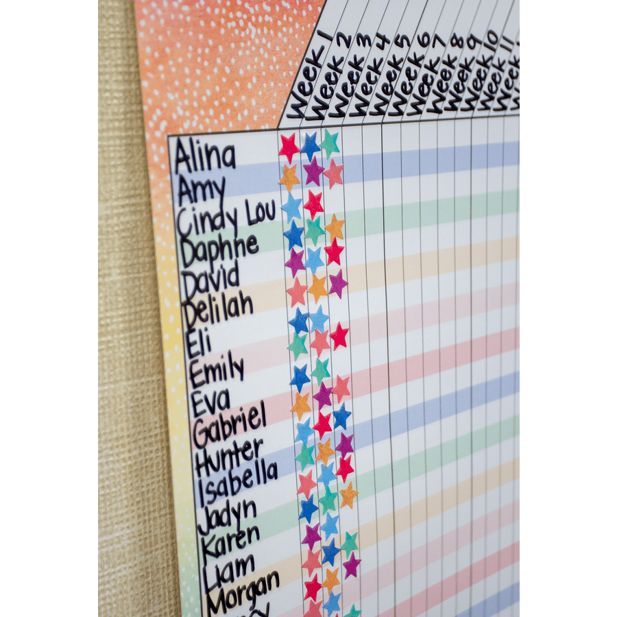 Watercolor Stars Mini Stickers-Stickers-Tools 4 Teaching-Classroom Decor and More