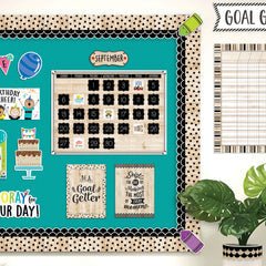 *Core Decor Polka Dots on Wood EZ Border-Borders-Tools 4 Teaching-Classroom Decor and More