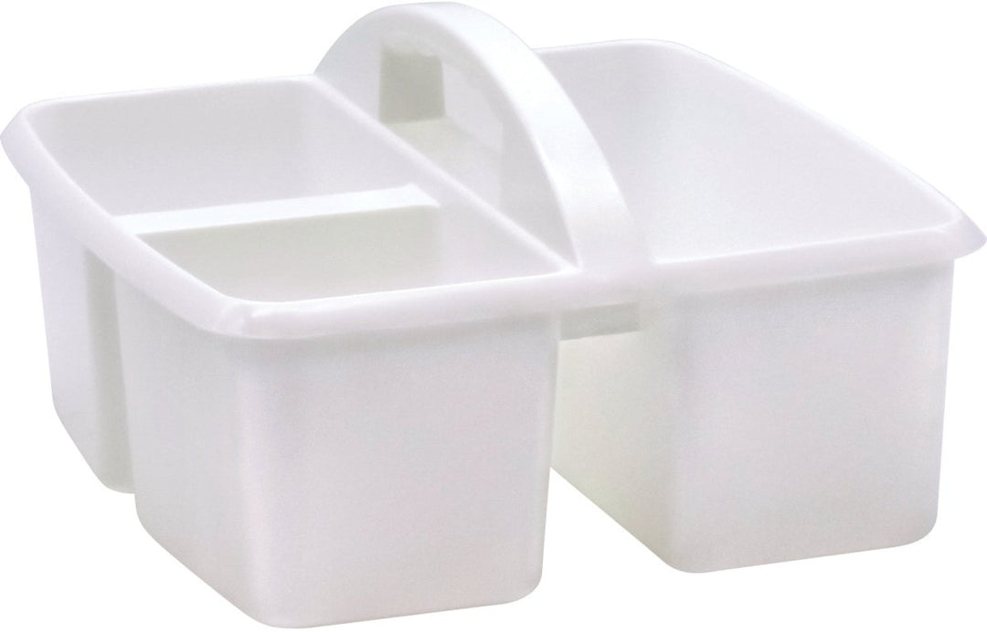 Plastic Storage Caddy: White-Organization-Tools 4 Teaching-Classroom Decor and More