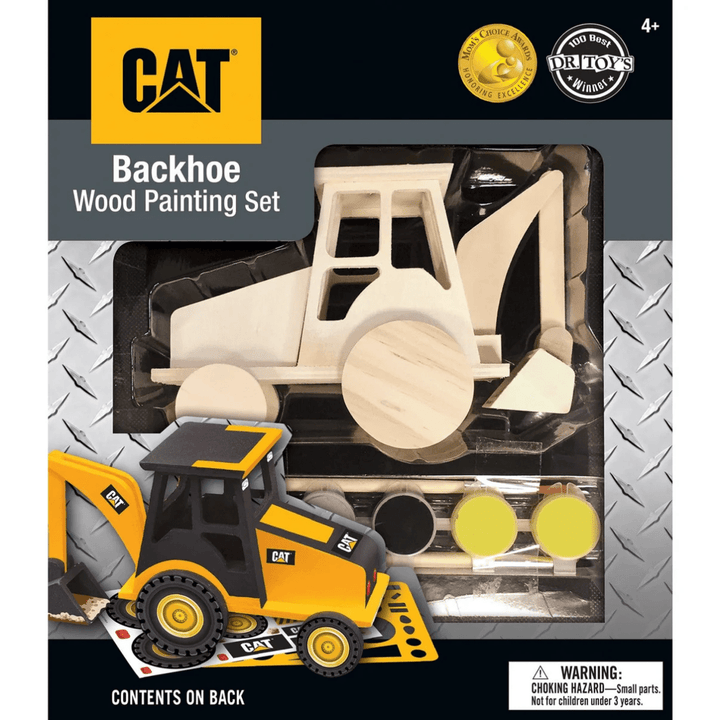CAT - Caterpillar Backhoe Wood Craft & Paint Kit-Craft Activity-Tools 4 Teaching-Classroom Decor and More