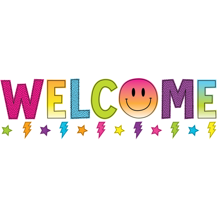 Brights 4Ever Welcome Bulletin Board-Bulletin Board Sets-Tools 4 Teaching-Classroom Decor and More