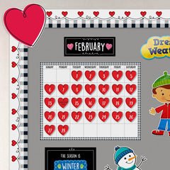 Doodle Hearts Calendar Days-Calendars-Tools 4 Teaching-Classroom Decor and More
