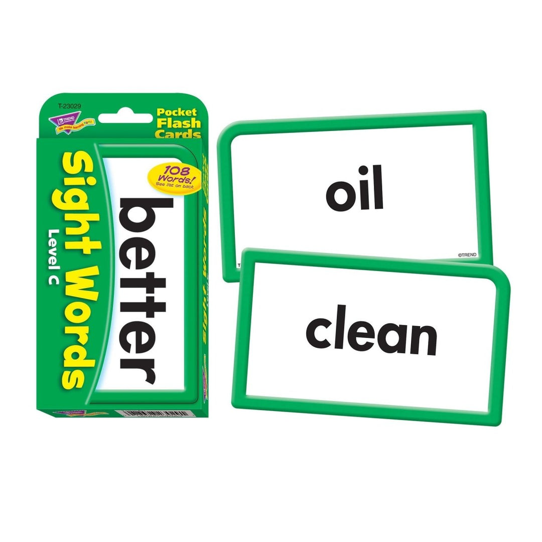 Sight Words – Level C Pocket Flash Cards-Flashcards-Tools 4 Teaching-Classroom Decor and More
