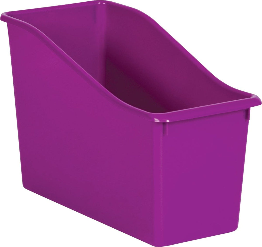 Plastic Book Bin: Purple-Organization-Tools 4 Teaching-Classroom Decor and More