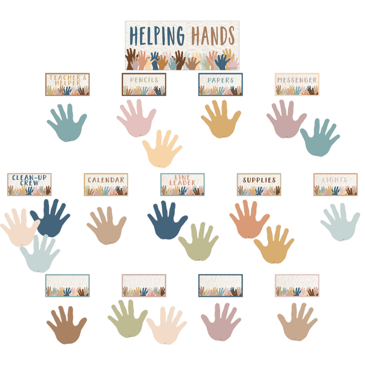 Everyone is Welcome Helping Hands Mini Bulletin Board-Mini Bulletin Boards-Tools 4 Teaching-Classroom Decor and More