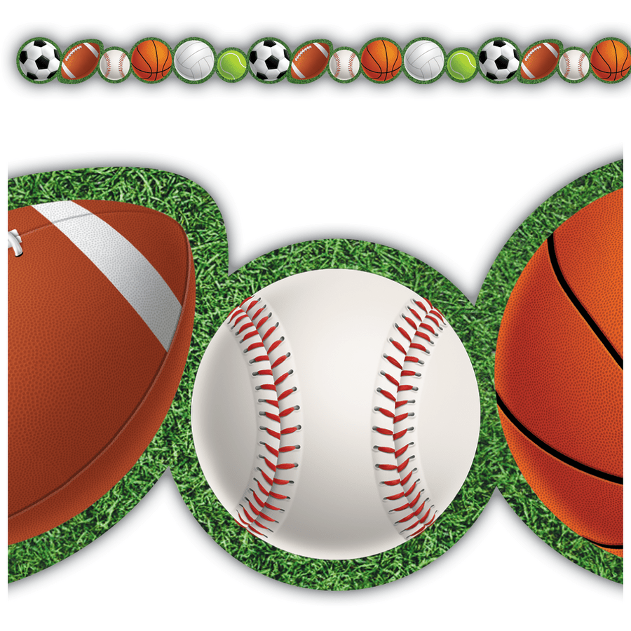 Sports Die-Cut Border Trim-Borders-Tools 4 Teaching-Classroom Decor and More