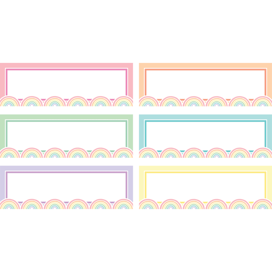 Pastel Pop Rainbow Labels Magnetic Accents-Magnetic-Tools 4 Teaching-Classroom Decor and More