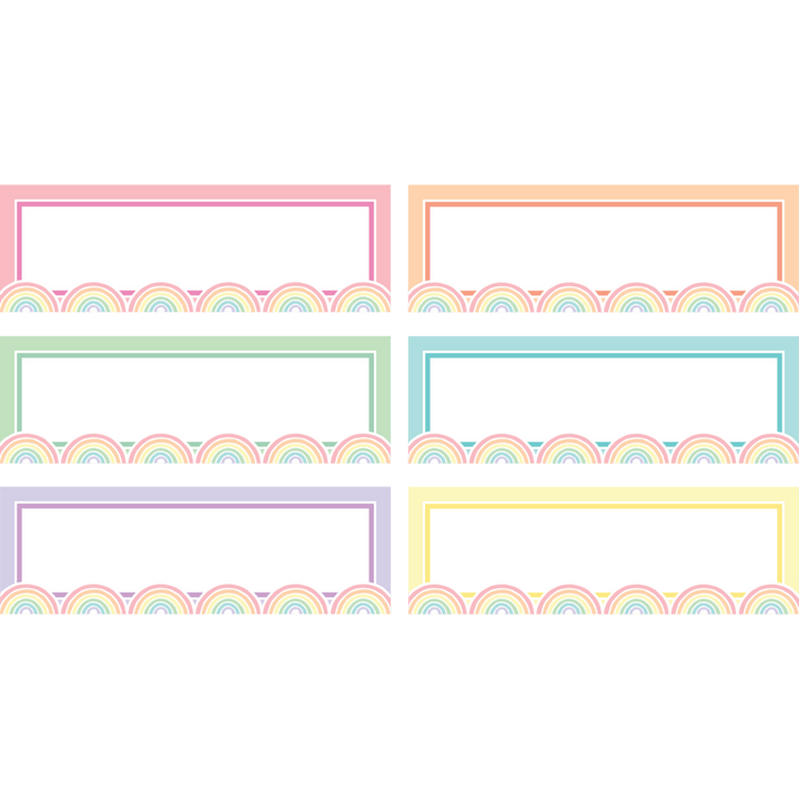 Pastel Pop Rainbow Labels Magnetic Accents-Magnetic-Tools 4 Teaching-Classroom Decor and More