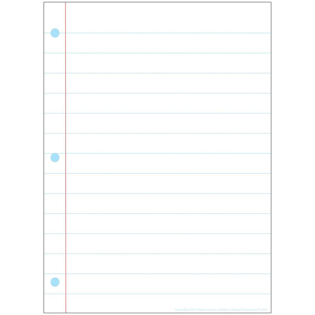 White Notebook Postermat-Dry Erase-Tools 4 Teaching-Classroom Decor and More