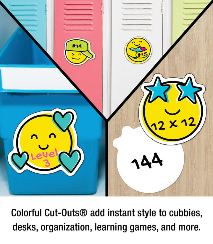 Kind Vibes Smiley Faces Cutouts - Tools 4 Teaching