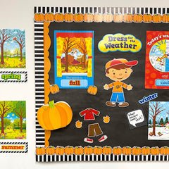 Doodle Pumpkins EZ Border-Tools 4 Teaching-Classroom Decor and More