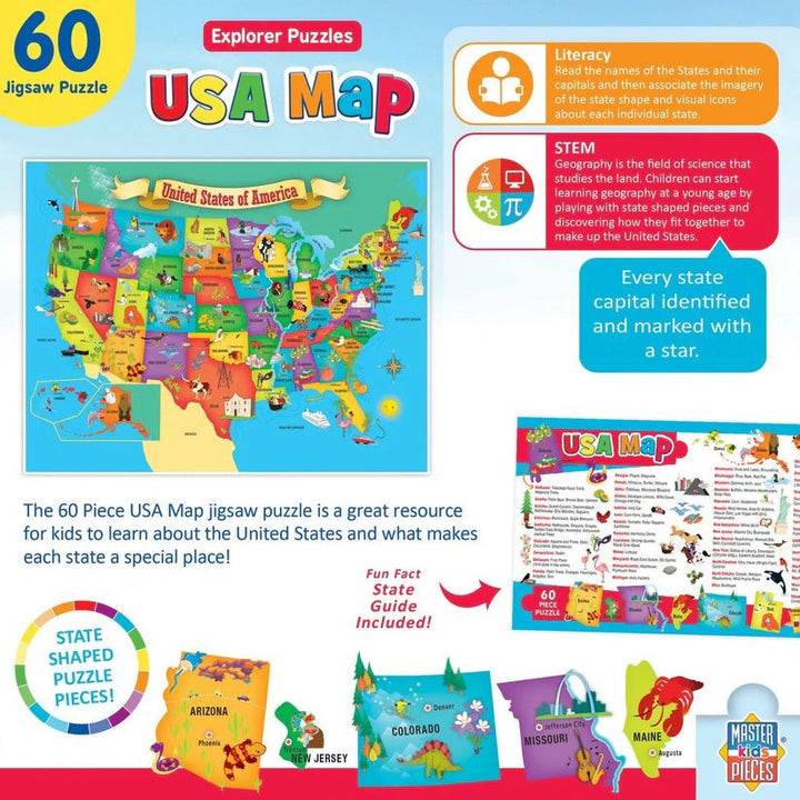 USA Map with State Capitals - Tools 4 Teaching