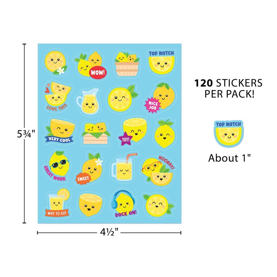 Lemon Smelly Stickers-Stickers-Tools 4 Teaching-Classroom Decor and More