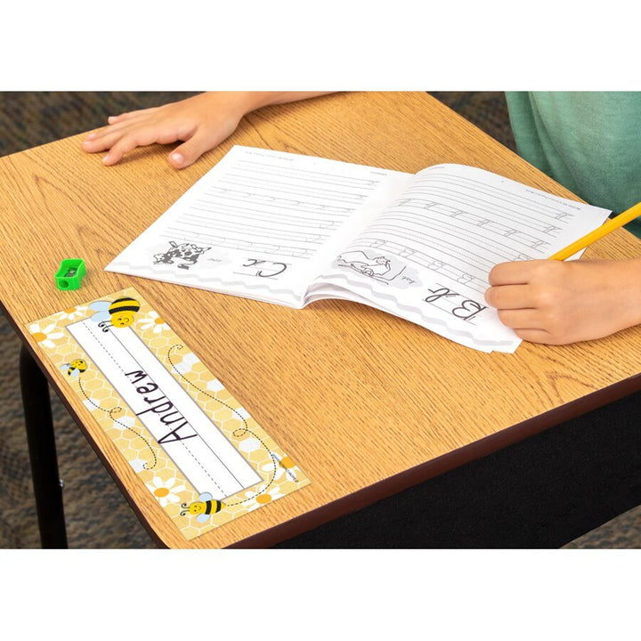 Buzzing Bees Flat Name Plates-Nameplates & Name Tags-Tools 4 Teaching-Classroom Decor and More