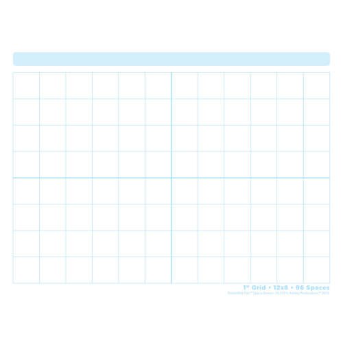 Grid Blocks 1" Postermat-Dry Erase-Tools 4 Teaching-Classroom Decor and More
