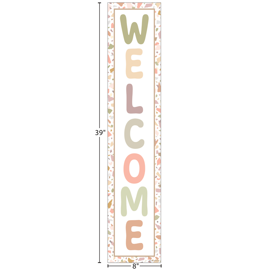 Terrazzo Tones Welcome Banner-Banner-Tools 4 Teaching-Classroom Decor and More