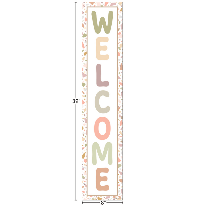 Terrazzo Tones Welcome Banner-Banner-Tools 4 Teaching-Classroom Decor and More