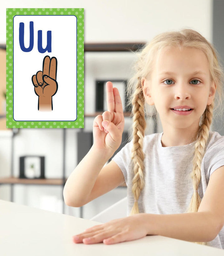 Mini Posters: Sign Language Alphabet Poster Set Grade PK-5-Posters-Tools 4 Teaching-Classroom Decor and More