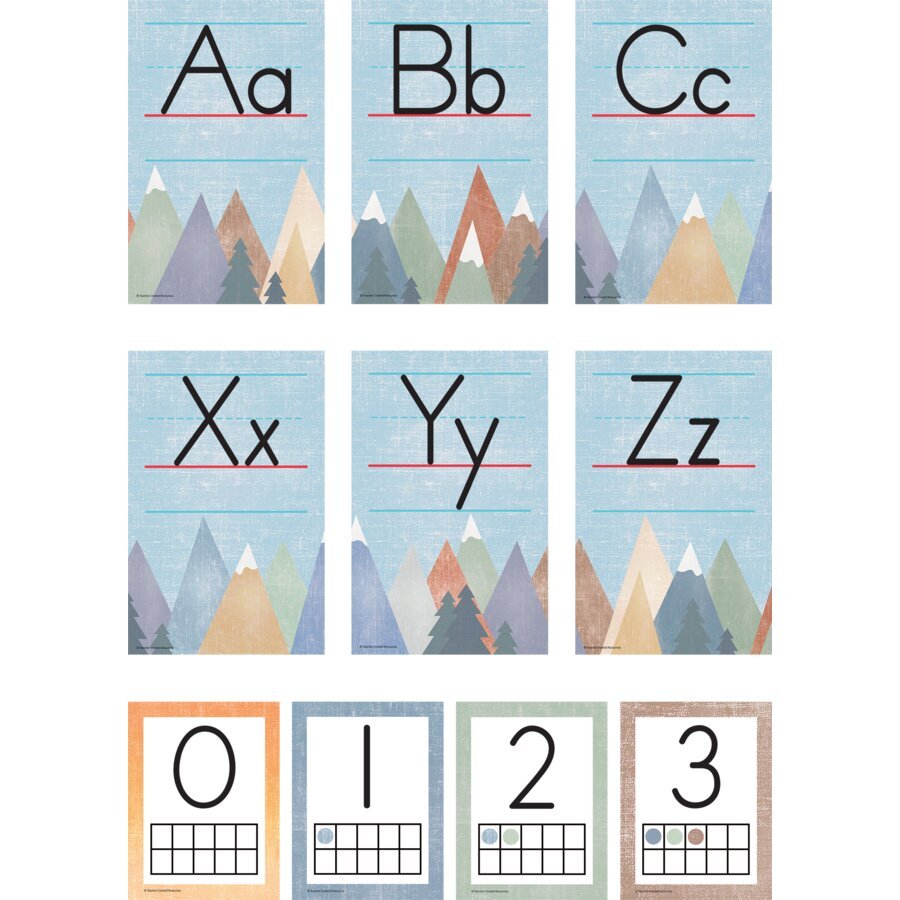 Moving Mountains Alphabet Bulletin Board-Bulletin Board Sets-Tools 4 Teaching-Classroom Decor and More