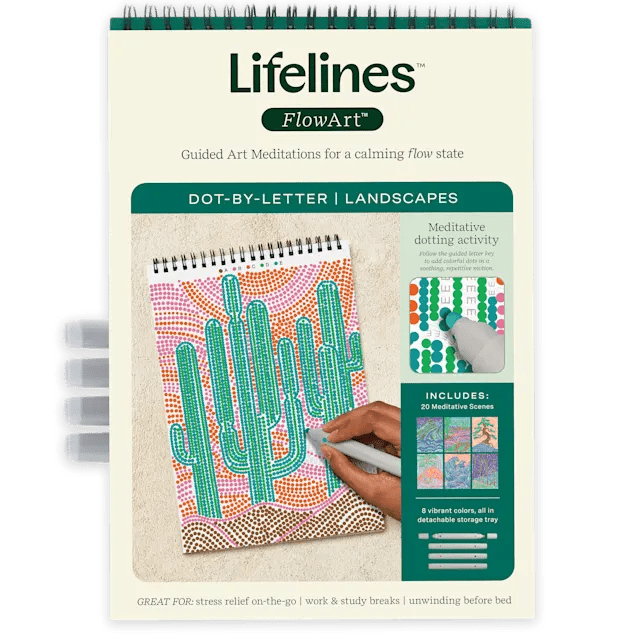 Lifelines™ FlowArt™ Dot-by-Letter | Landscapes-Activity Pads-Tools 4 Teaching-Classroom Decor and More
