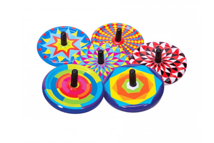 Tiny Tin Tops (Assortment)-Fidgets-Tools 4 Teaching-Classroom Decor and More