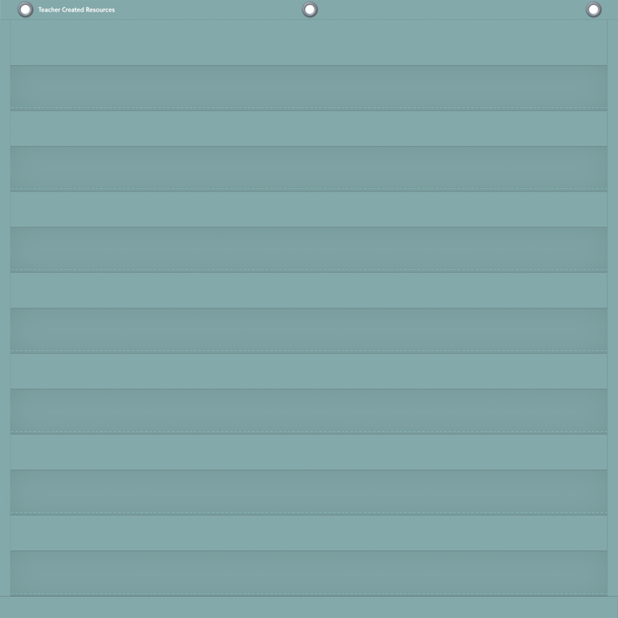 Calming Blue 7 Pocket Chart-Pocket Charts-Tools 4 Teaching-Classroom Decor and More