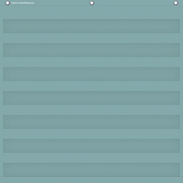 Calming Blue 7 Pocket Chart-Pocket Charts-Tools 4 Teaching-Classroom Decor and More