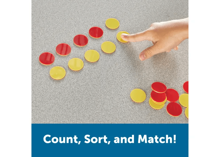 Red & Yellow Counters, Set of 200-Numbers, Counting & Sorting-Tools 4 Teaching-Classroom Decor and More