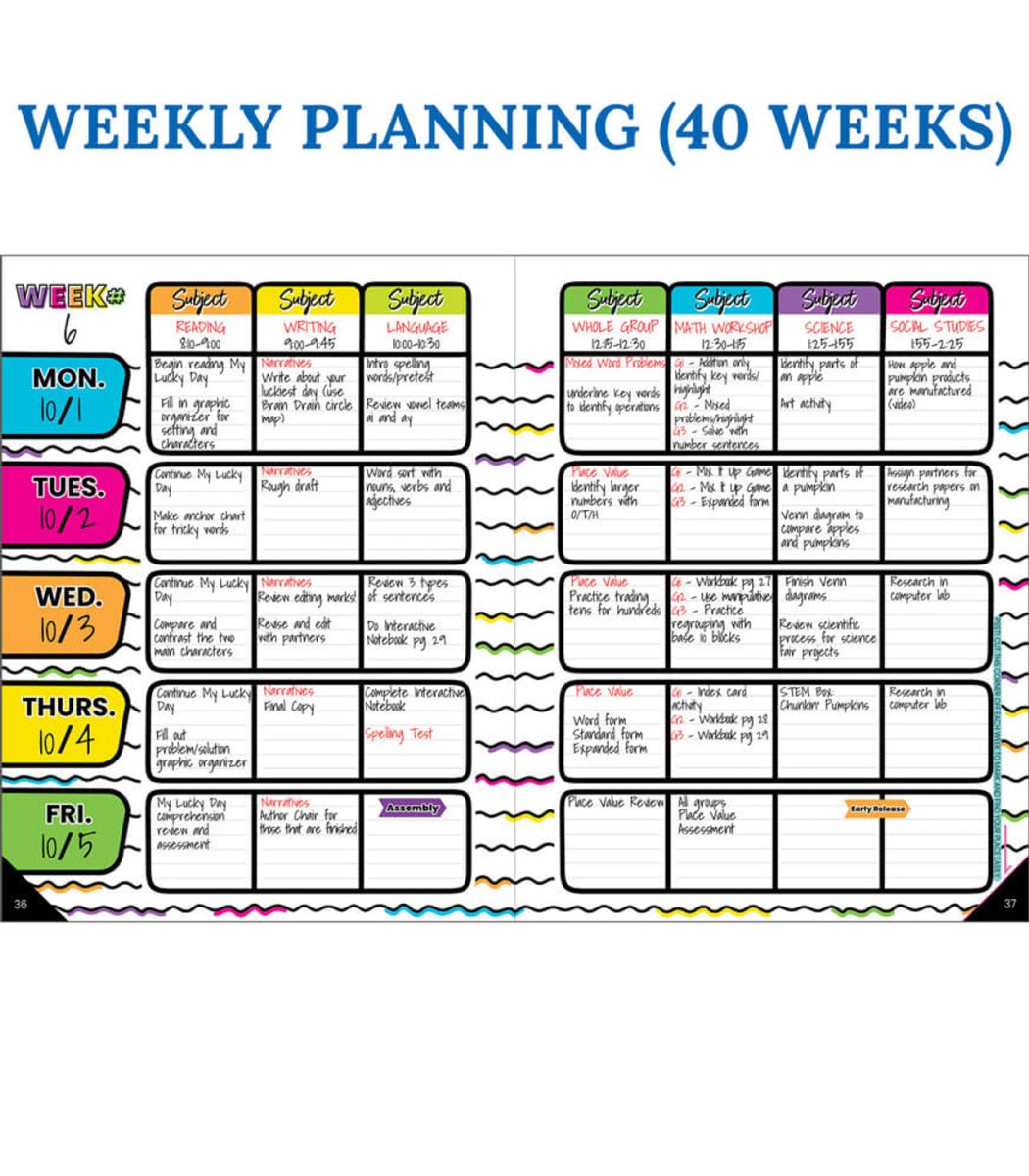 Kind Vibes Teacher Planner Spiral Bound-Record & Plan Books-Tools 4 Teaching-Classroom Decor and More