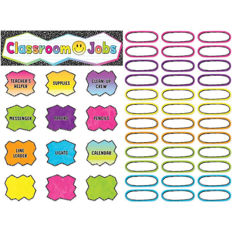Brights 4Ever Classroom Jobs Mini Bulletin Board-Bulletin Board Sets-Tools 4 Teaching-Classroom Decor and More
