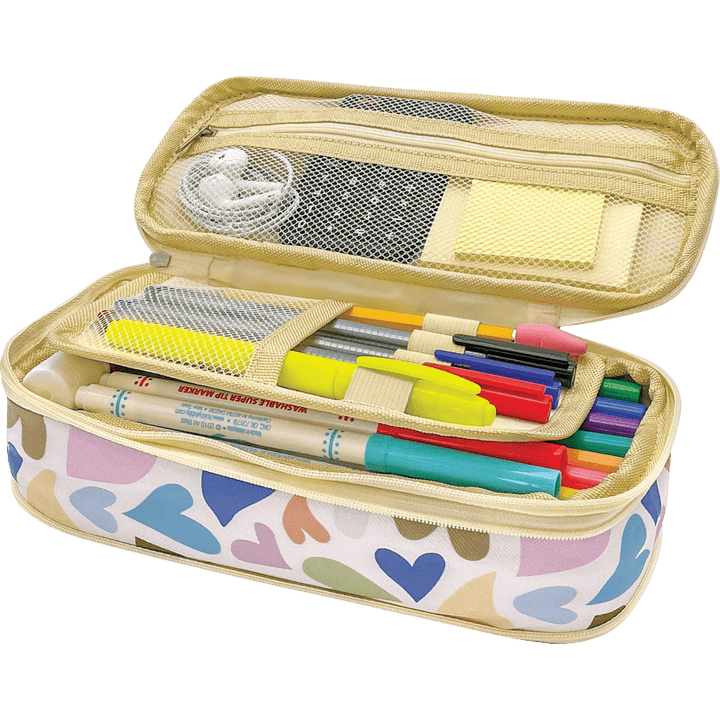 Pencil Case: Hearts-Office Supplies-Tools 4 Teaching-Classroom Decor and More