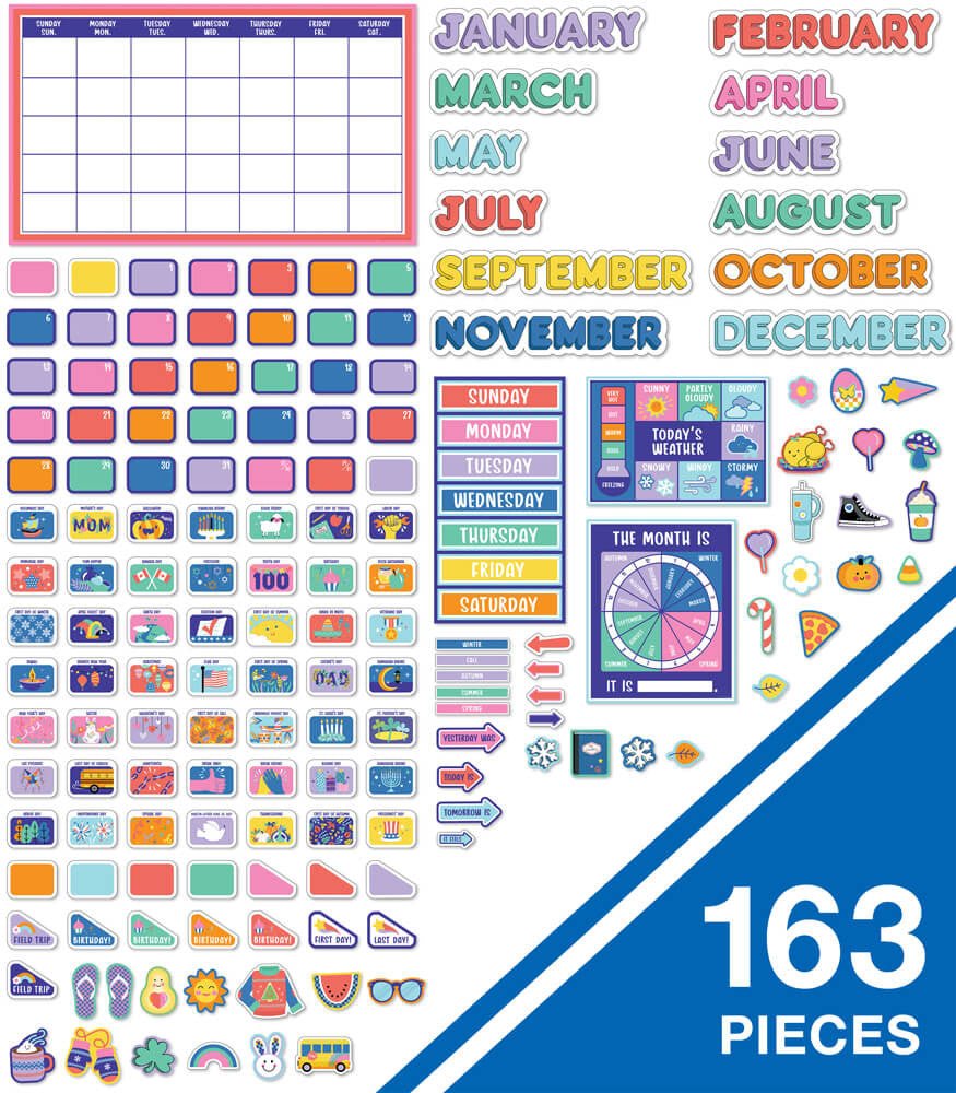 *We Stick Together Calendar Bulletin Board Set-Bulletin Board Sets-Tools 4 Teaching-Classroom Decor and More